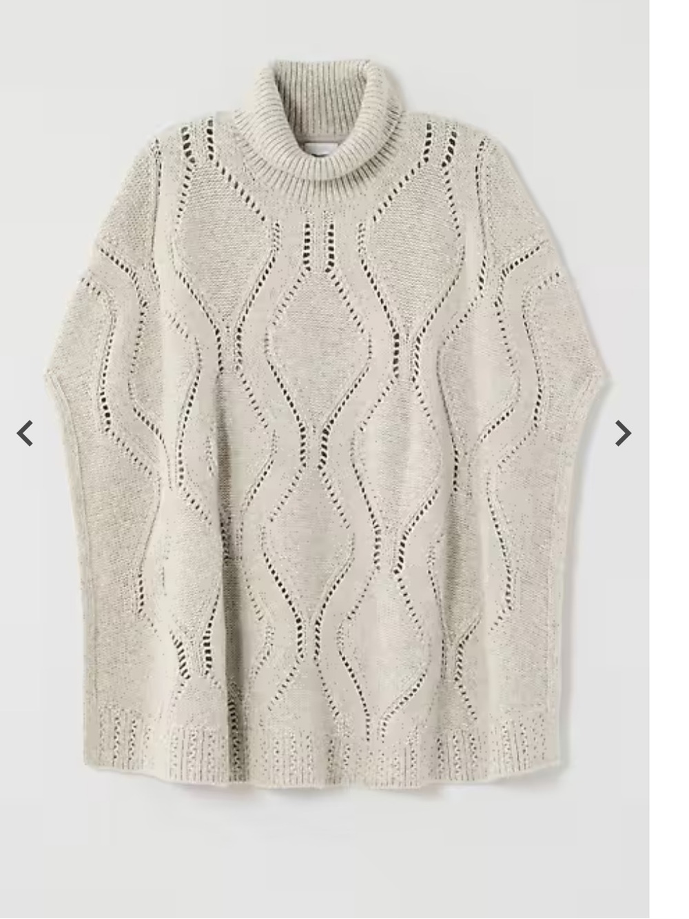 J Jill cotton-blend poncho High side vents S new